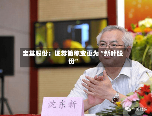 宝莫股份：证券简称变更为“新叶股份	”-第1张图片
