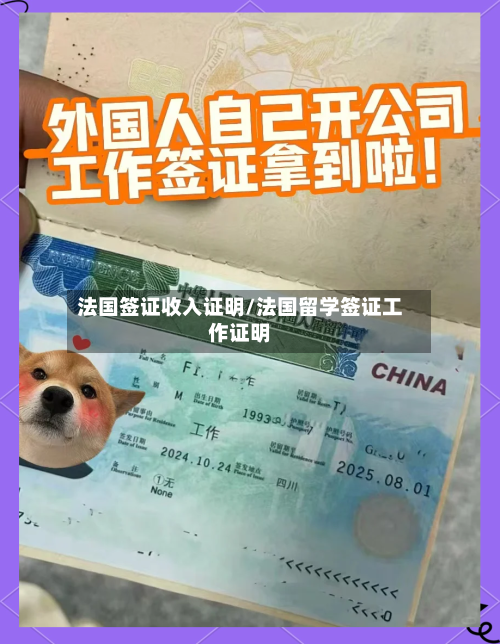 法国签证收入证明/法国留学签证工作证明