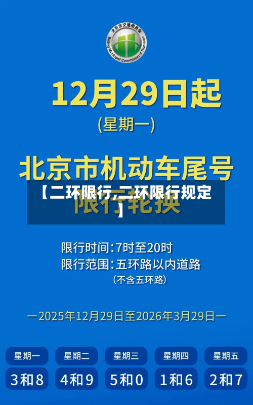 【二环限行,二环限行规定】