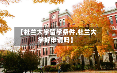【杜兰大学留学条件,杜兰大学好申请吗】-第3张图片