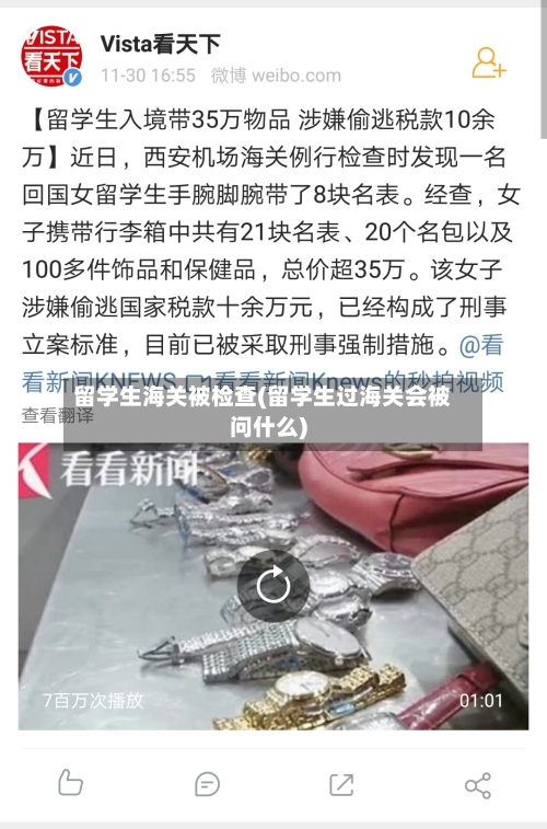 留学生海关被检查(留学生过海关会被问什么)-第2张图片