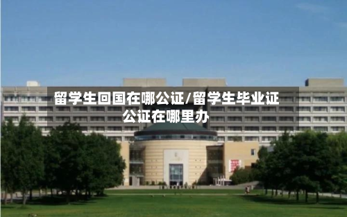 留学生回国在哪公证/留学生毕业证公证在哪里办-第2张图片