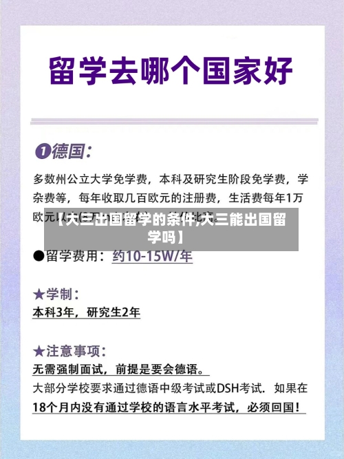 【大三出国留学的条件,大三能出国留学吗】