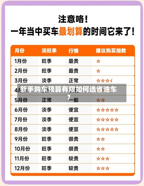 新手购车预算有限如何选省油车？