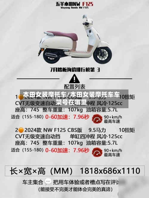 本田女装摩托车/本田女装摩托车车架号在哪里-第2张图片