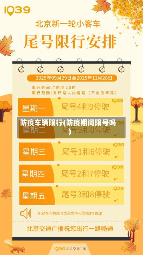 防疫车辆限行(防疫期间限号吗)-第3张图片