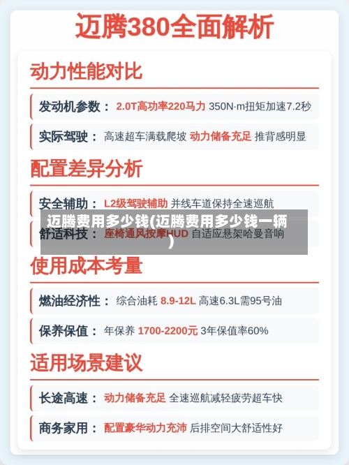 迈腾费用多少钱(迈腾费用多少钱一辆)-第2张图片